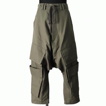 [SALE] 30%OFF　A.F ARTEFACT Cargo Wide Sarrouel Pants　KHAKI No.1