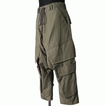 [SALE] 30%OFF　A.F ARTEFACT Cargo Wide Sarrouel Pants　KHAKI No.2