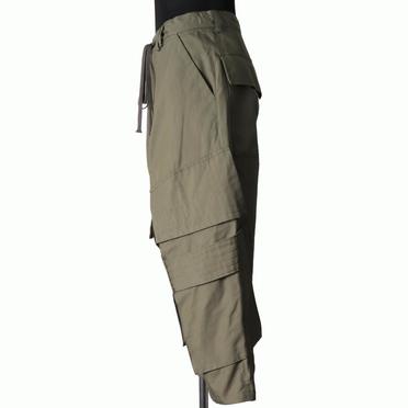 [SALE] 30%OFF　A.F ARTEFACT Cargo Wide Sarrouel Pants　KHAKI No.3