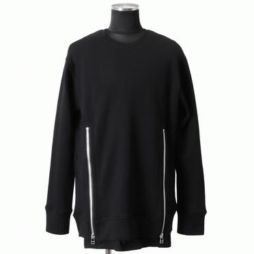 [SALE] 30%OFF　A.F ARTEFACT Layered Zip Pullover　BLACK No.1