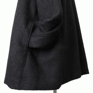 ALPACA TWEED HOOD COAT　BLACK No.15