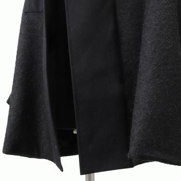 ALPACA TWEED HOOD COAT　BLACK No.16