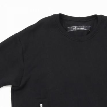 [SALE] 30%OFF　A.F ARTEFACT Layered Zip Pullover　BLACK No.7