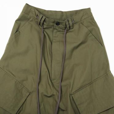 [SALE] 30%OFF　A.F ARTEFACT Cargo Wide Sarrouel Pants　KHAKI No.7