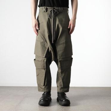 [SALE] 30%OFF　A.F ARTEFACT Cargo Wide Sarrouel Pants　KHAKI No.13