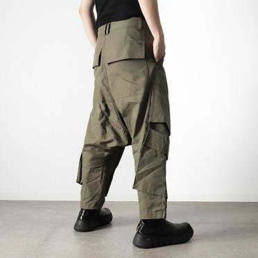 [SALE] 30%OFF　A.F ARTEFACT Cargo Wide Sarrouel Pants　KHAKI No.19