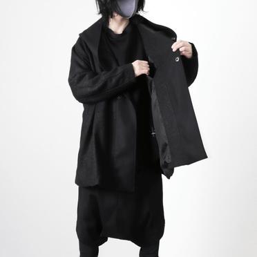 ALPACA TWEED HOOD COAT　BLACK No.31