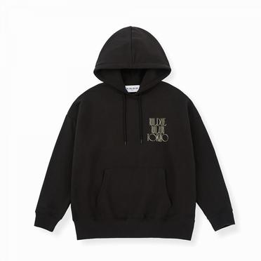 EMBROIDERY FLOWER HOODIE　USED BLACK No.2