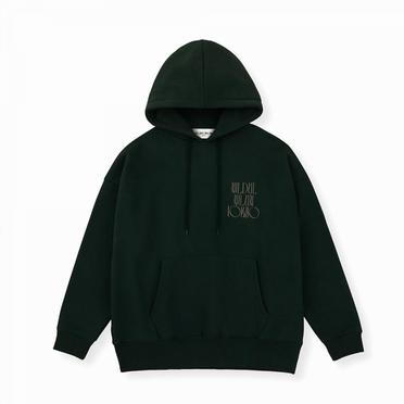 EMBROIDERY FLOWER HOODIE　DARK GREEN No.2