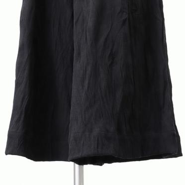 ソフトテレコ シワ加工 ワイドパンツ　BLACK No.10