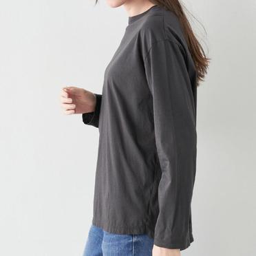 バックプレートベーシックロングT-shirt　CHARCOAL No.5