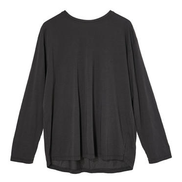 バックプレートベーシックロングT-shirt　CHARCOAL No.1