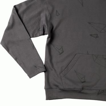 Print Sweat Hoodie　GREY No.8