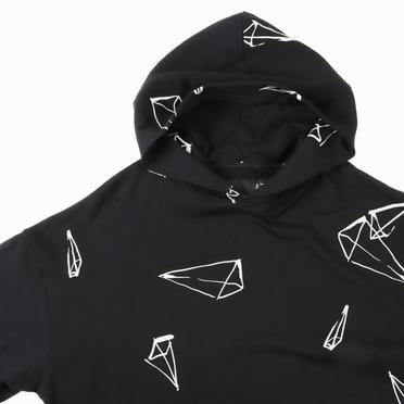 Print Sweat Hoodie　BLACK No.7