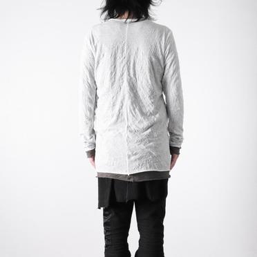 Gauze Washer Layered Long Sleeve　WH×GY No.15