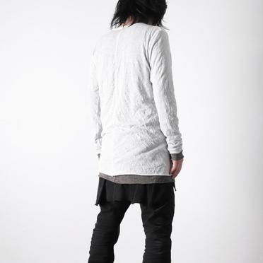 Gauze Washer Layered Long Sleeve　WH×GY No.16