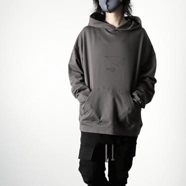 Print Sweat Hoodie　GREY No.19