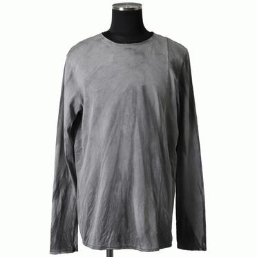 SIDE SEAM T-SHIRT LONG SL　HAND DYE GREY No.1