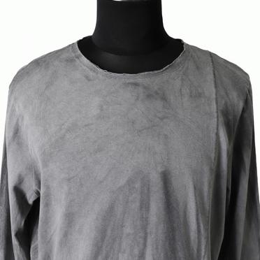 SIDE SEAM T-SHIRT LONG SL　HAND DYE GREY No.7