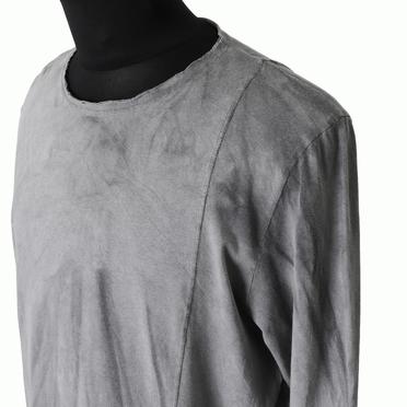 SIDE SEAM T-SHIRT LONG SL　HAND DYE GREY No.8