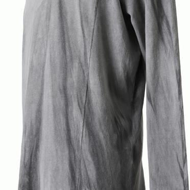 SIDE SEAM T-SHIRT LONG SL　HAND DYE GREY No.11