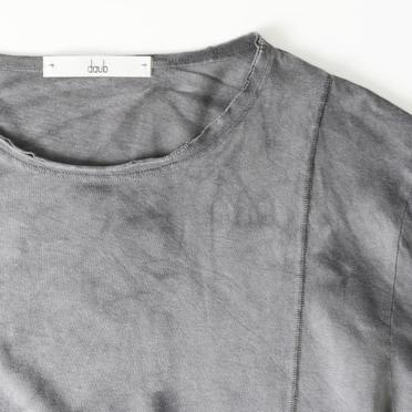 SIDE SEAM T-SHIRT LONG SL　HAND DYE GREY No.13