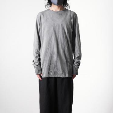 SIDE SEAM T-SHIRT LONG SL　HAND DYE GREY No.15