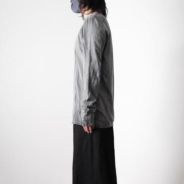 SIDE SEAM T-SHIRT LONG SL　HAND DYE GREY No.17