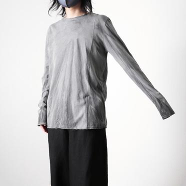 SIDE SEAM T-SHIRT LONG SL　HAND DYE GREY No.22