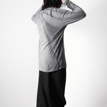 SIDE SEAM T-SHIRT LONG SL　HAND DYE GREY No.24