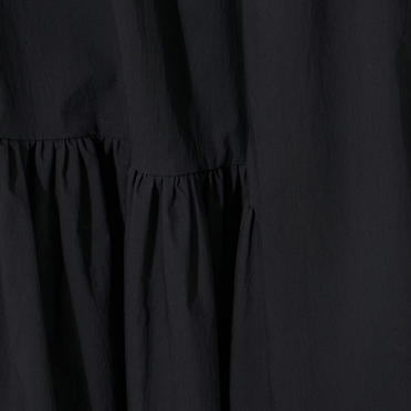 アシンメトリーギャザースカート　BLACK No.2