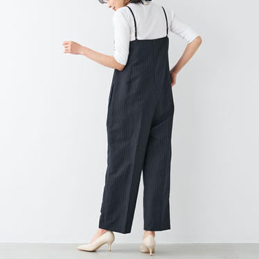 ピンストライプサロペット　NAVY No.7