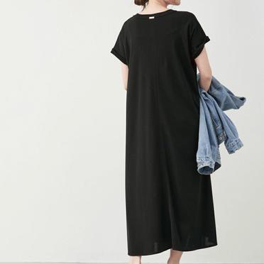 ハイツイストAラインワンピース　BLACK No.6