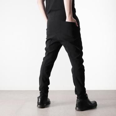 コールストレッチ ソフトサルエルパンツ　BLACK No.19