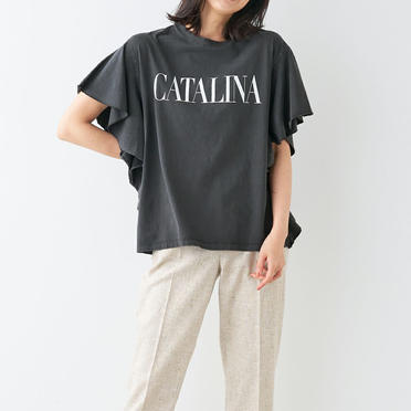 "CATALINA"ロゴプリントフリルT-shirt　SUMIKURO No.11