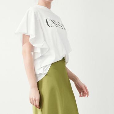 "CATALINA"ロゴプリントフリルT-shirt　WHITE No.4
