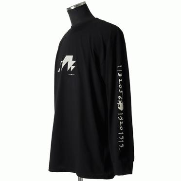 Numbering Print Long Sleeve Tee　BLACK No.2