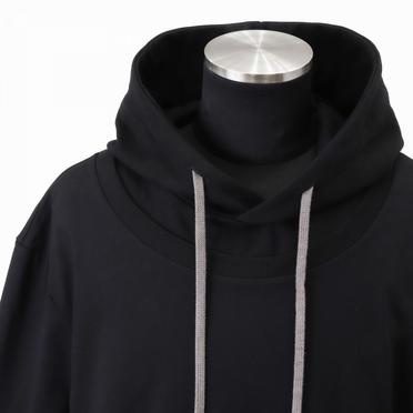 Layered Sweat Hoodie　BLACK No.9