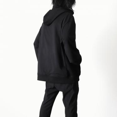 Layered Sweat Hoodie　BLACK No.23