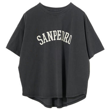 [SALE] 20%OFF　MICA&DEAL "SANPEDRO"ヴィンテージウォッシュロゴT-shirt　SUMIKURO No.1