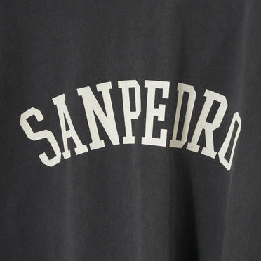 "SANPEDRO"ヴィンテージウォッシュロゴT-shirt　SUMIKURO No.2