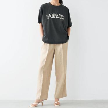 "SANPEDRO"ヴィンテージウォッシュロゴT-shirt　SUMIKURO No.6