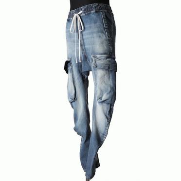 Denim Cargo Sarrouel Skinny　BLUE No.2