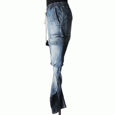 Denim Cargo Sarrouel Skinny　BLUE No.3