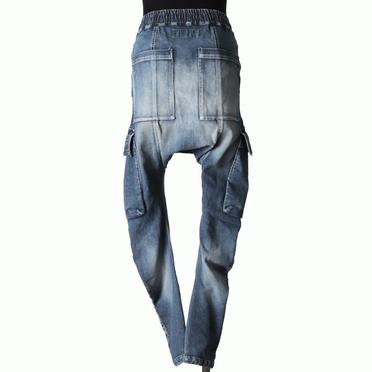 Denim Cargo Sarrouel Skinny　BLUE No.5