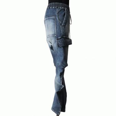 Denim Cargo Sarrouel Skinny　BLUE No.7