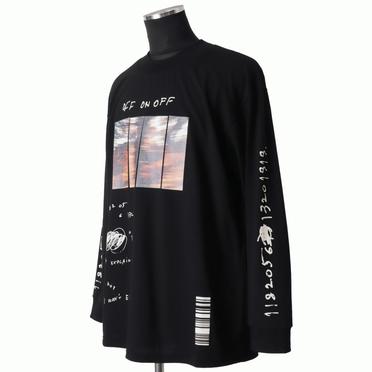 Type A Print Long Sleeve Tee　BLACK No.2