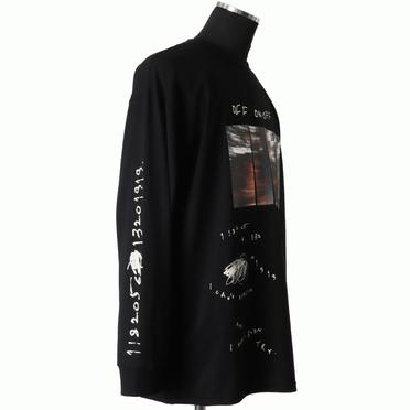 Type A Print Long Sleeve Tee　BLACK No.8