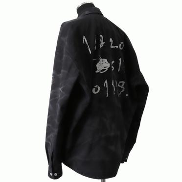 Vintage Dyed Cocoon Shirts　BLACK No.4