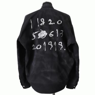 Vintage Dyed Cocoon Shirts　BLACK No.5